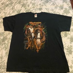 Budweisser Clydesdale Vintage Graphic/ 2XL ; Great vintage shape ; ready to wear